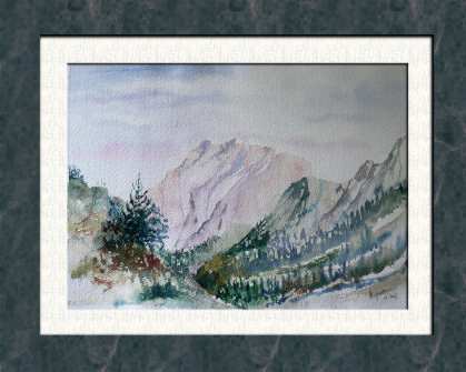 Aquarelle 2007 - La vallée (Emile Wouters)