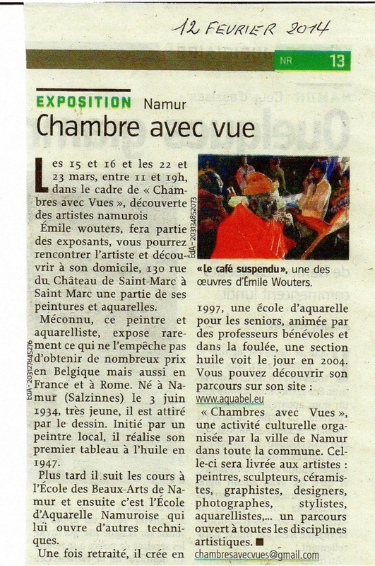 Chambres avec Vues 2014