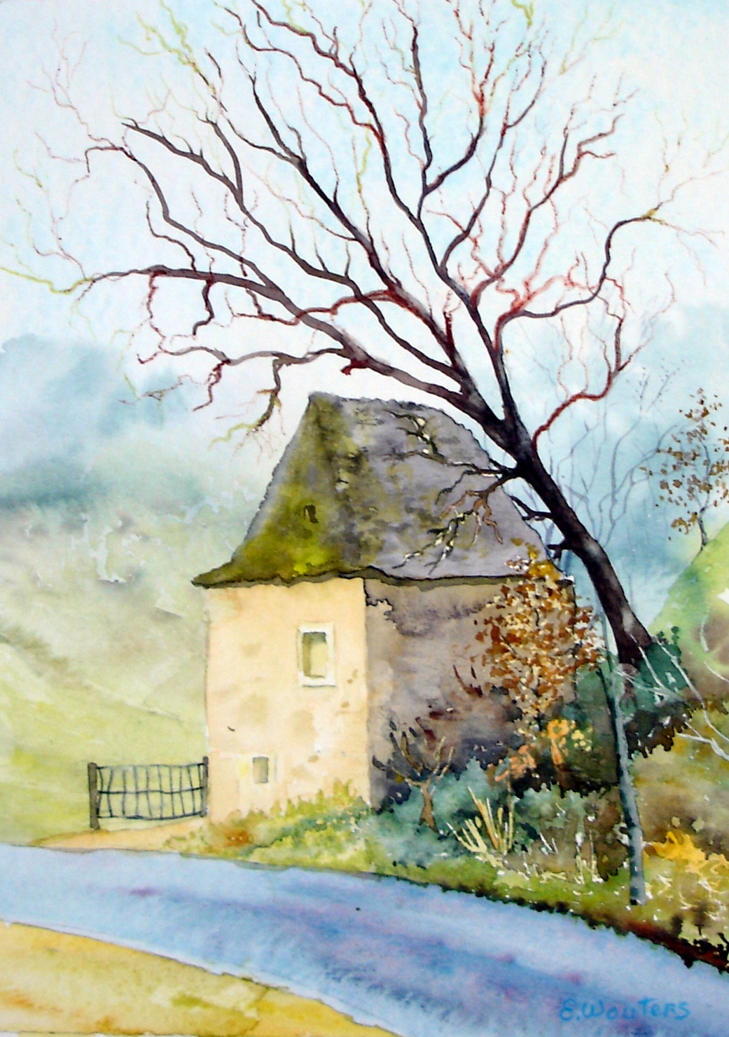 Aquarelle Emile Wouters